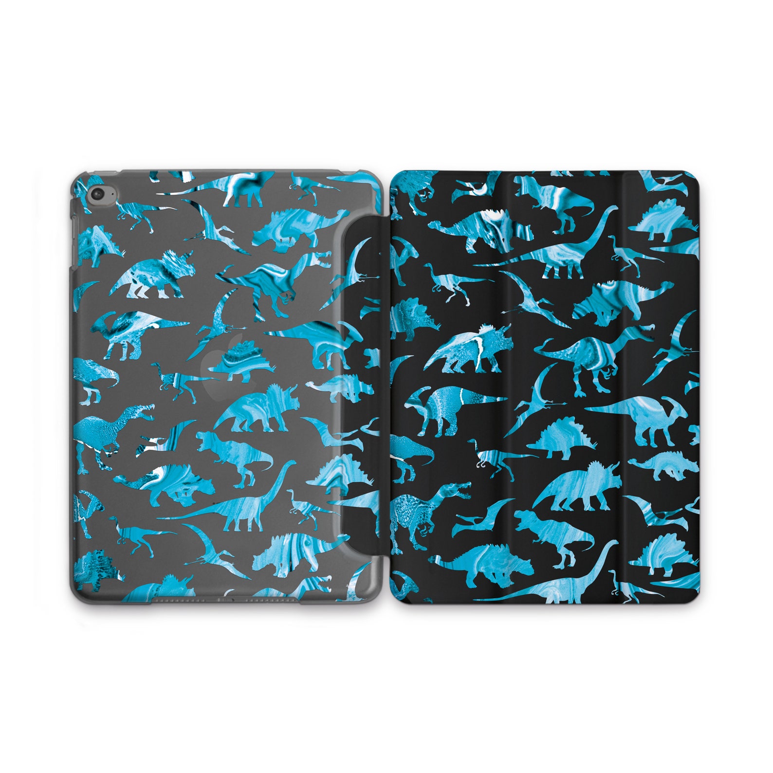 Cute Ipad Air 3 Case Blue Dinosaur Ipad Pro Mini 4 Protective Etsy
