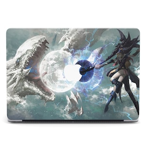 Fantasy Anime Fight Dragon Witch Plastic Hard Case Cover for MacBook M4 Pro Air M4 2025 Air M2 Pro 14 16 2023 Retina Shell Case Cover