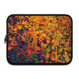 Colorful Fragments Laptop Bag Modern Laptop Cover Pop Art Design Laptop Sleeve 5 sizes Neoprene Water-resistant Bags for MacBook LG Lenovo