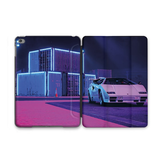 Retrowave Neon Car 80s Pastel iPad Pro 12.9 11 Smart Case