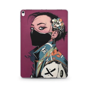 Anime Girl iPad Print Case Durable Silicone iPad Air 3 4 Case Cyberpunk Aesthetic iPad Pro 12.9 Cover For All iPad Models 9.7 10.9 iPad Mini