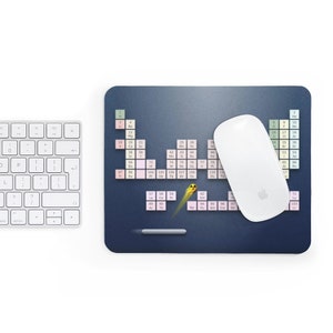 Periodic Table Gift for Student Chemistry Laboratory Mouse Pad Science Mousepad Office School Home Gift for Him Birthday Anniversary LLC81
