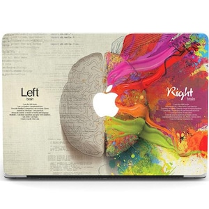 Colorful Brain 16 Inch Macbook Pro Case Laptop Cases Macbook Air M3 Inch Keft Right Sides A1990 Macbook Pro 15 Inch Case Science KB00312_1