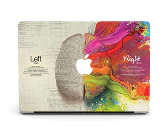 Estuche para MacBook Pro de 16 pulgadas con diseño de cerebro colorido Estuches para portátiles MacBook Air M4 pulgadas Lados izquierdo y derecho A1990 Estuche para MacBook Pro de 15 pulgadas Science KB00312_1