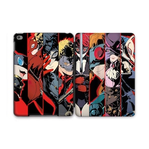 Persona Inspired Fan Art Anime iPad Pro 11 12.9 Smart Cover Morgana Art Case Plastic Case iPad Air 4 3 Manga Pattern Print iPad 9.7 Case