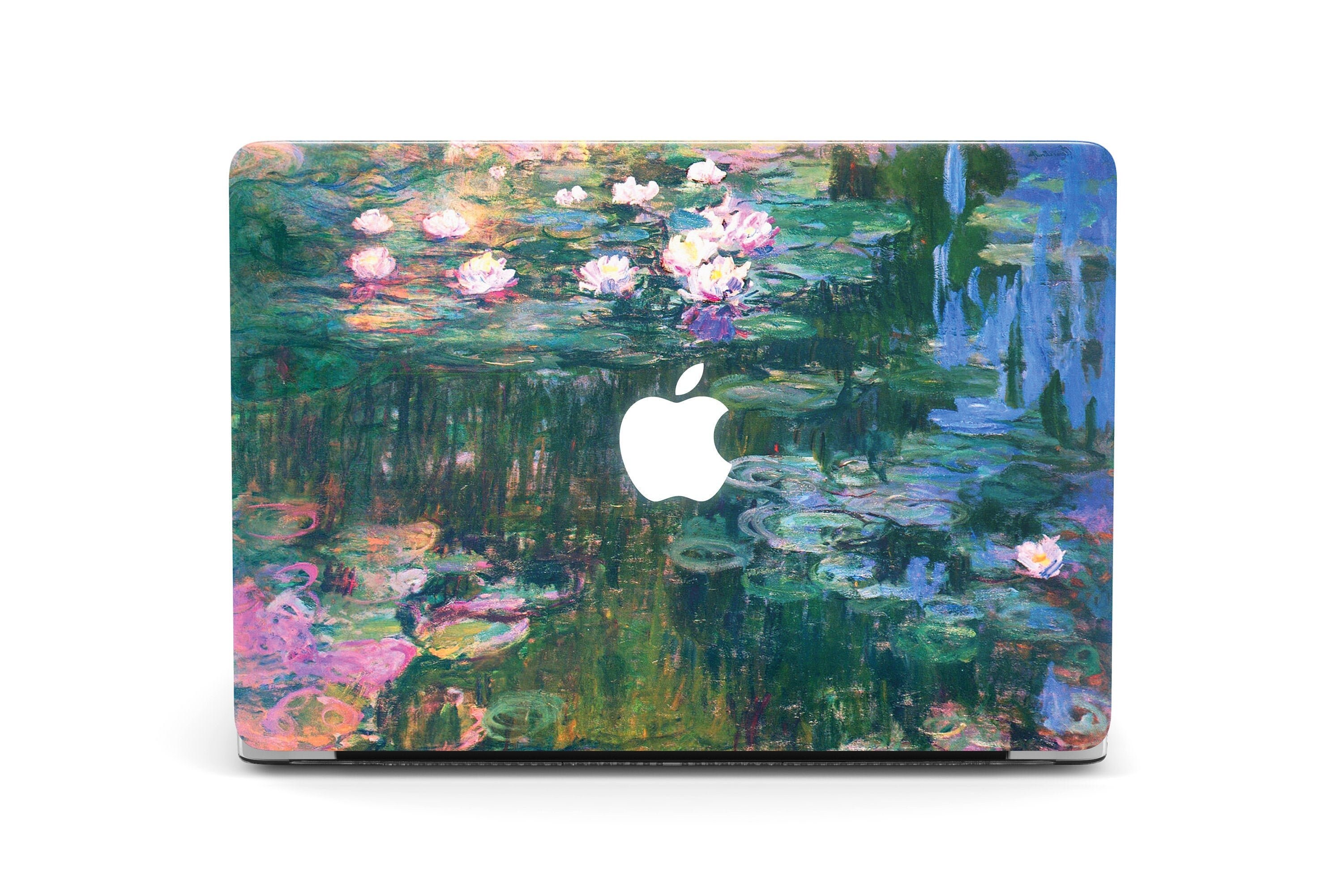 Claude Monet Painting Water Lilies in Bloom Protective Sleeve Hard