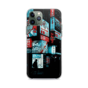 Neo Japan iPhone Pro 12 11 X Pro Max Phone Case Neon Street Samsung S9 S23 E S20 S21 Ultra Silicone Cover Lightbox Google Pixel 9 5 A Case