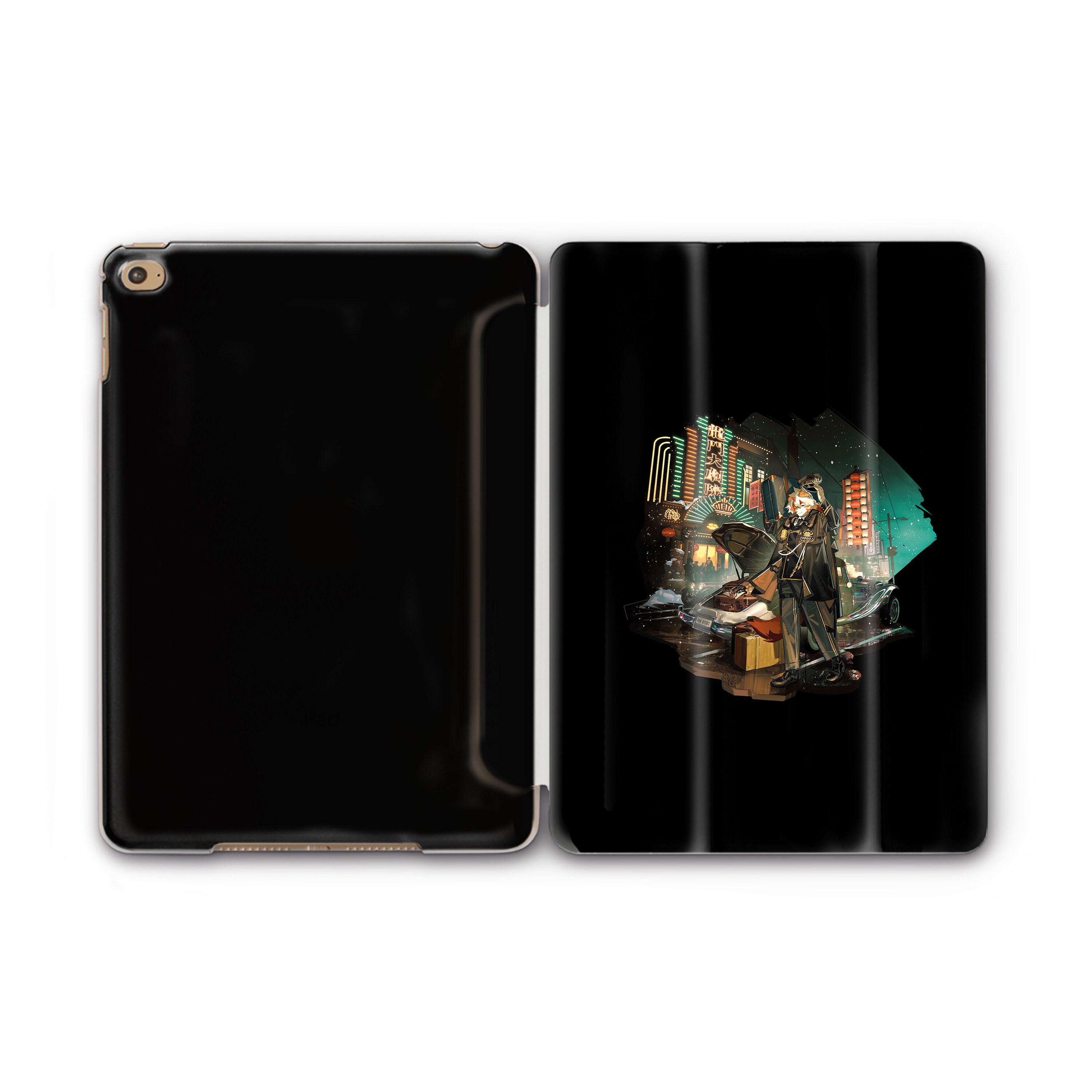 Retro Futuristic iPad Pro 10.9 Case Furry Fox Boy iPad Air 4 Case