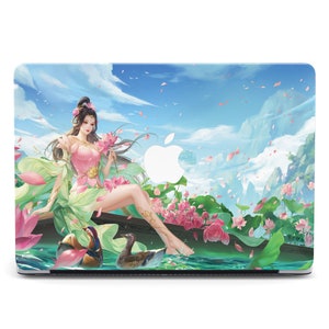 Cute Anime Girl Manga Art Protective Sleeve Hard Case Cover for MacBook M4 Pro Air M4 Air M2 Pro 14 16 2023 Shell Case