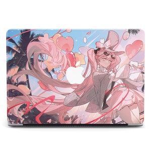 Cute Anime Girl Manga Art Protective Sleeve Hard Case Cover for MacBook M4 Pro Air M4 Air M2 Pro 14 16 2023 Shell Case