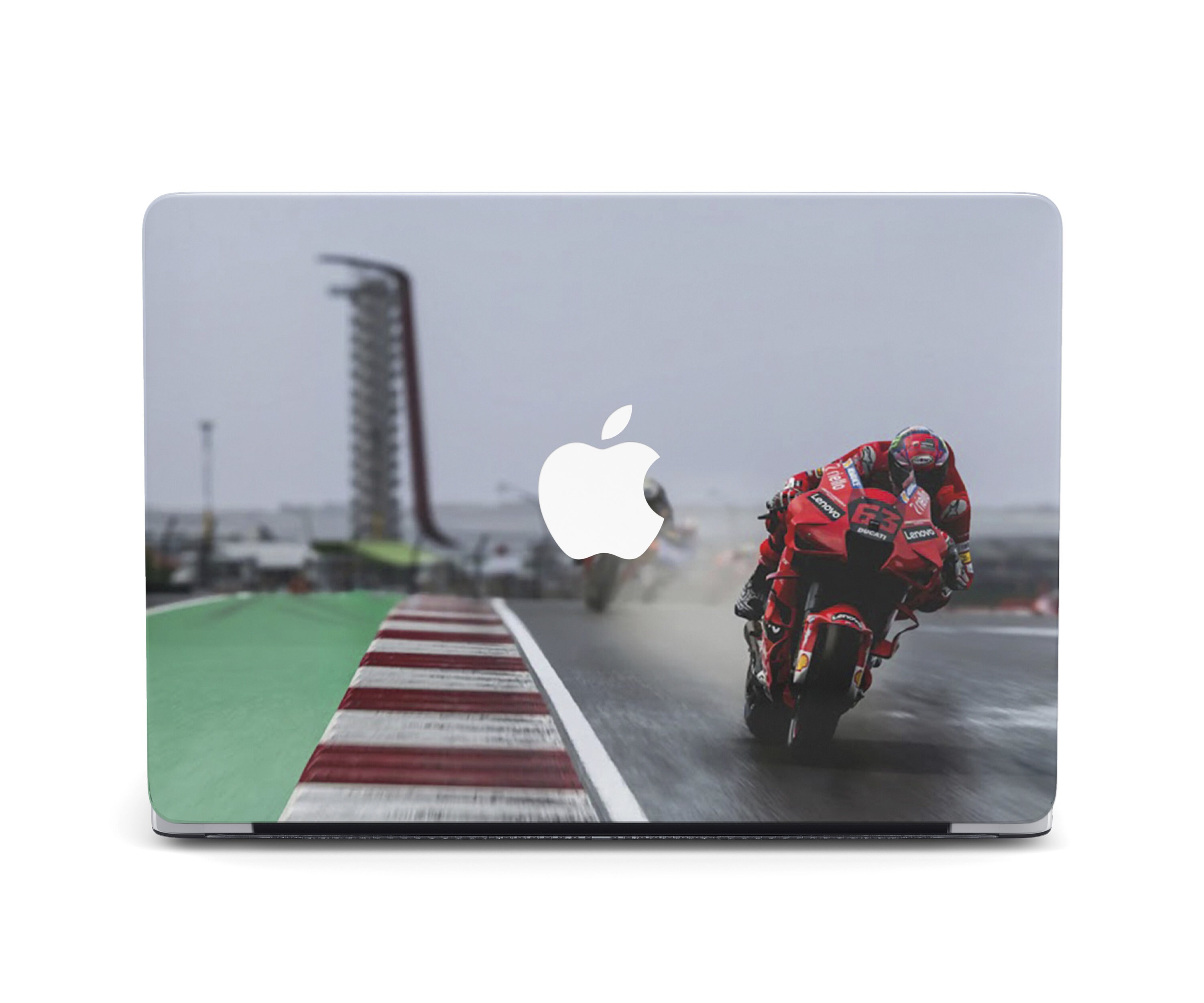 Moto Racing MacBook Air M4 M2 Case Clear Sport Motorbike Mac Pro
