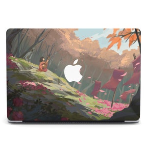 Funda protectora de plástico rígido con diseño de chica de dibujos animados de anime para MacBook M4 Pro Air M4 Air M2 Pro 14 16 2023 Retina Shell Case Cover
