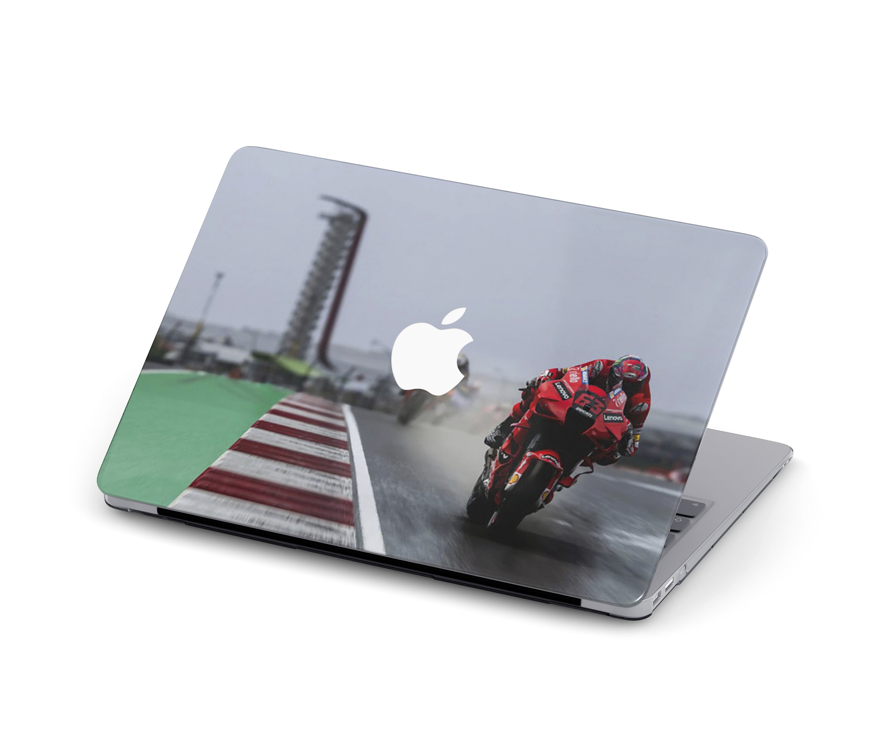 Moto Racing MacBook Air M4 M2 Case Clear Sport Motorbike Mac Pro