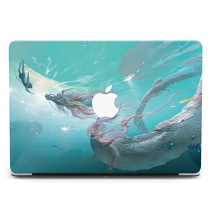 Ocean Dragon Underwater Macbook Air M4 Case 2025 Model Anime Macbook Pro 15 M4 Retina Case Protection Sleeve Sea View 2023 inch Case