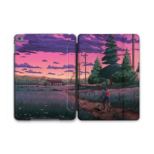Cute iPad Flip Case Pro 12.9 11 Model Protective Anime iPad Case New M2 2022 Pink iPad 9.7 iPad Air 3 4 Case Lovely Design iPad Mini