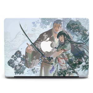 Samurais Girl Master Anime Art Manga Macbook Air M4 Case Plastic Laptop Back Cover Macbook Pro 15 16 Magic Cool Gift Printed Laptop Case