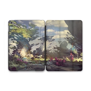 Forest Anime Pad Air Case Colorful Anime Art Design iPad Air 11 13 2025 Case iPad Flip Case 10.5 10.9 Model iPad Mini 6 5 4 Cover