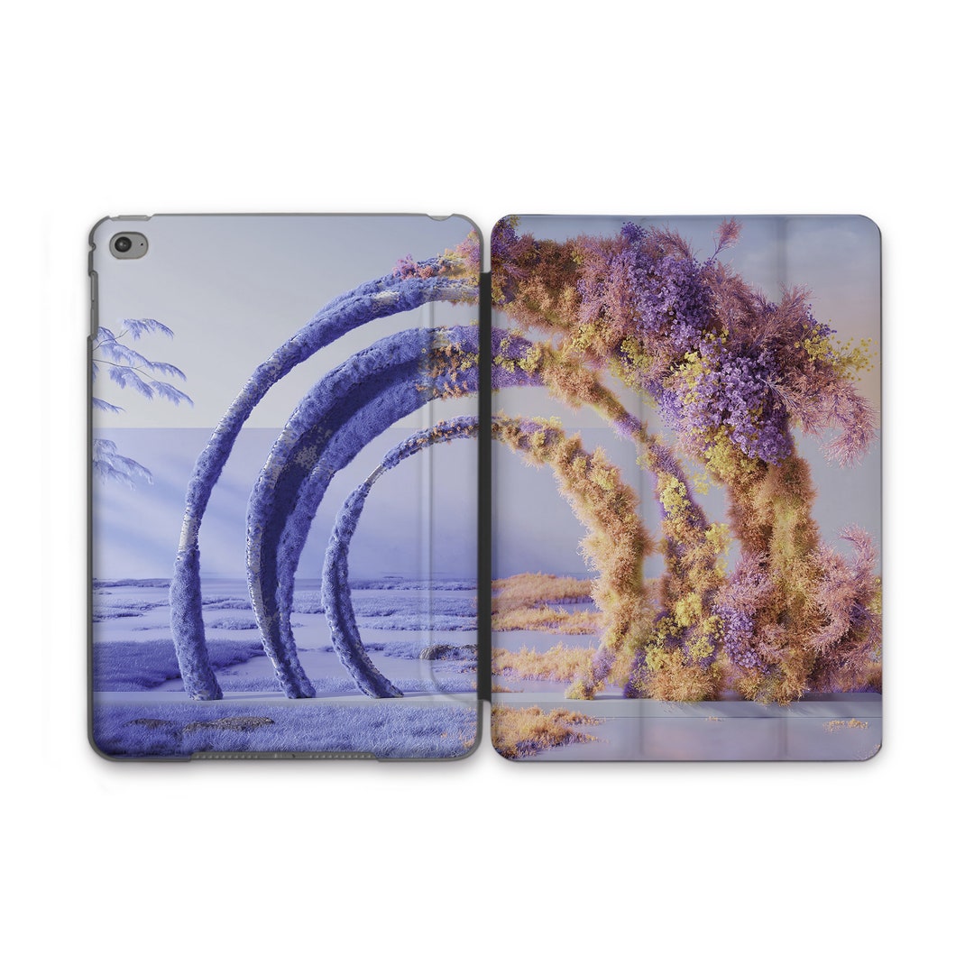 Ipad Abstract Hello Abstract Art Colorful AI Generated iPad Pro 12.9 11 Smart Case Cyber ...