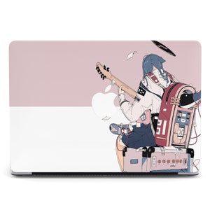 Anime Bassist Music Bass Guitar Macbook Pro 16 15 M4 Plastic Case Rock Slap Gift Mac Air M4 M2 Protective Sleeve  Printed Macbook Case
