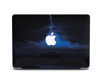 Purple Sky Night Macbook Air M3 Caso 2022 2023 Modelo Starry Night Macbook Pro 15 16 Funda de plástico duradera Dark Aurora Forrest Print