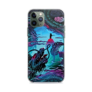Samurai Art iPhone 14 Pro Max Case Anime Warrior Phone Case Samsung S8 S9 S23 Note Silicone Case Japanese Dragon Print iPhone X R Max Case