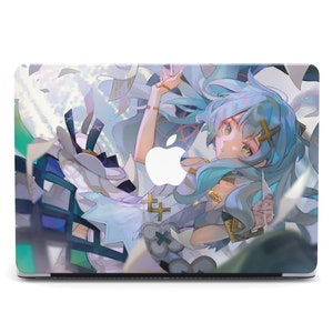 Cute Anime Girl Manga Art Protective Sleeve Hard Case Cover for MacBook M4 Pro Air M4 Air M2 Pro 14 16 2023 Shell Case