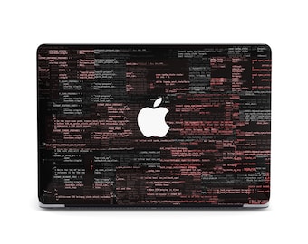 【未使用】MacBook Air M4 2025 ケース ストライプ柄 おしゃれ コーディング プログラミング コード MacBook Air M4 ケース サイバー
