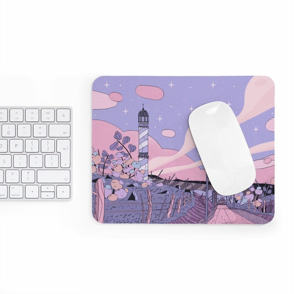 Anime Fun Art Sci-Fi Cartoon Country Side Future City Mousepad Nintendo 8-bit Style Mouse Pad Rubber High quality Pad Mouse-pad Mat Gift