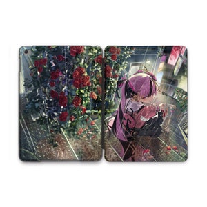 Anime Girl iPad Print Case Durable Silicone iPad Air 3 4 Case Cyberpunk Aesthetic iPad Pro 12.9 Cover For All iPad Models 9.7 10.9 iPad Mini