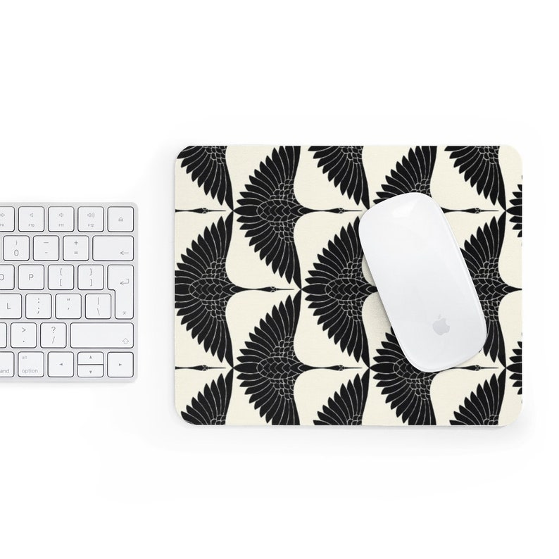 Mousepad Stoks Mousepad Bird Mousepad Cute Birds Black White Mouse pad Friends gift Desk Accessories Mouse mat Square Mouse Pad LLC95