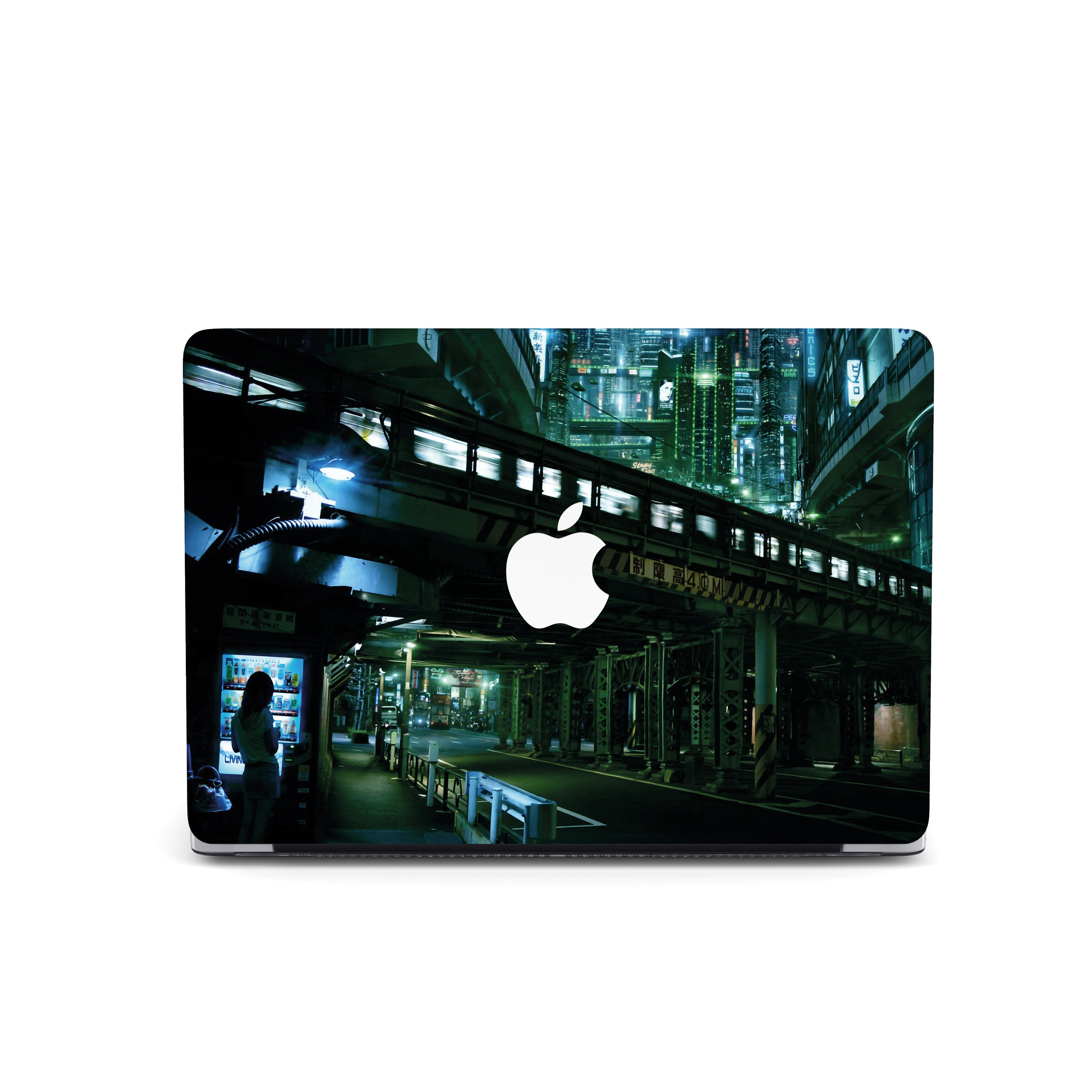 Futuristic MacBook Air M4 Case Cyberpunk Cityscape Mac Pro 15 2025