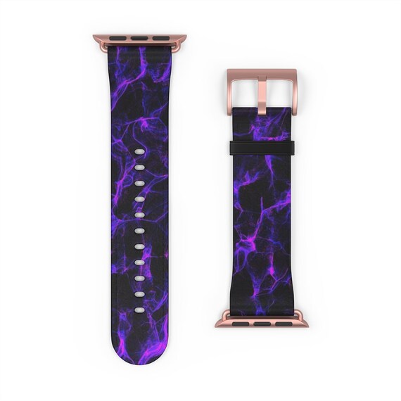 Dark Energy Apple Watch Band 38 42 Mm Suitable Deep Purple  display picture 1