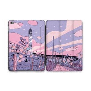 Cute iPad Flip Case Pro 12.9 11 Model Protective Anime iPad Case New M2 2022 Pink iPad 9.7 iPad Air 3 4 Case Lovely Design iPad Mini