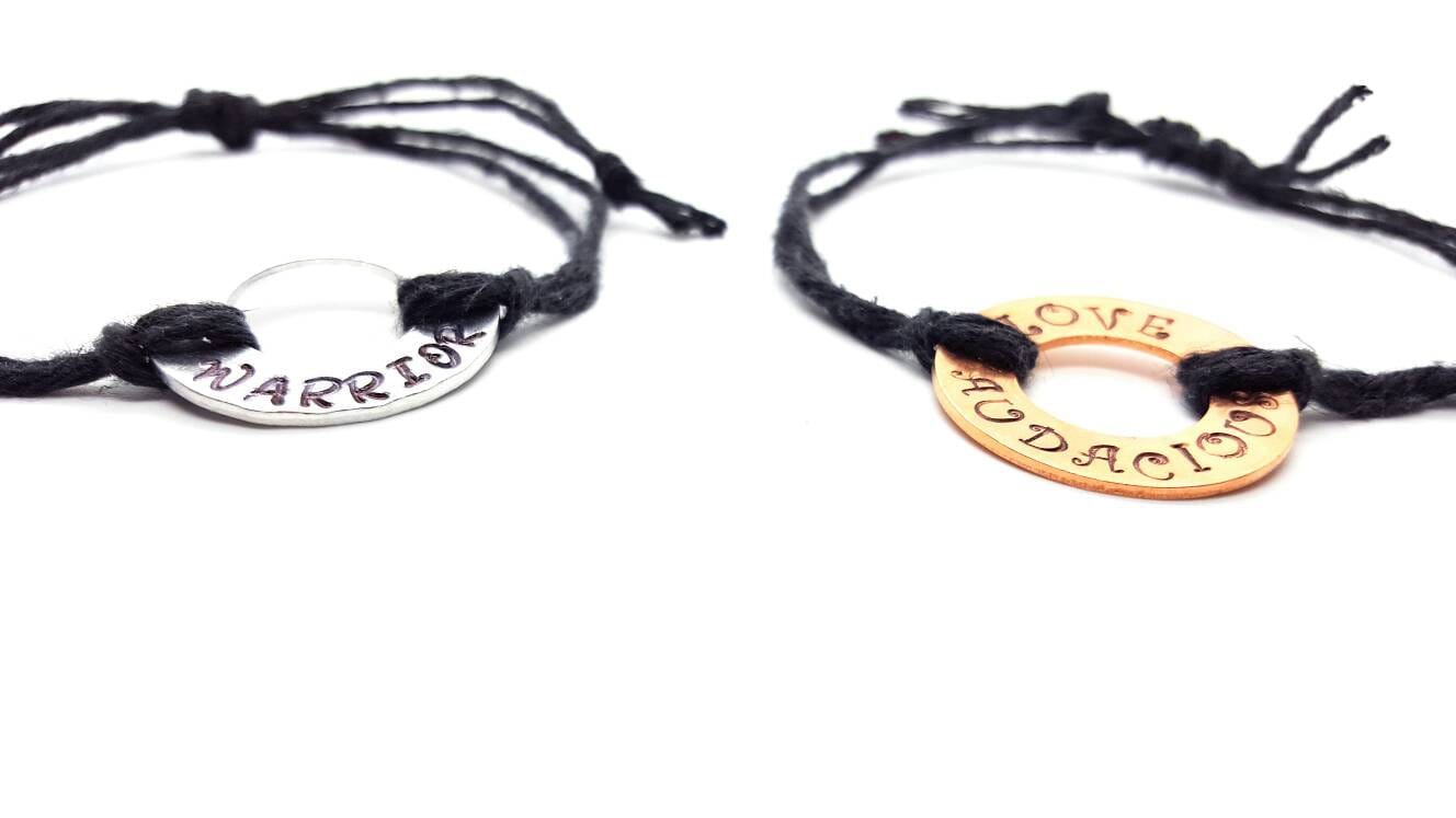 Bracelet de mot bracelet de mot d'inspiration mot de Etsy