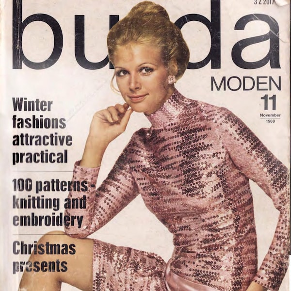 Burda Moden November 1969 Deutsche Ausgabe (PDF EBook - Digital Download) - Geschenke für Strickerinnen