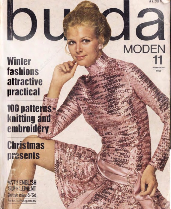 Burda Moden November 1969 German Edition (PDF EBook - Digital Download) - gifts for knitters