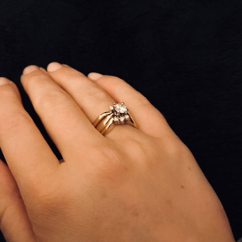 Vintage Diamond Engagement Ring Appraised at 4150 image 2
