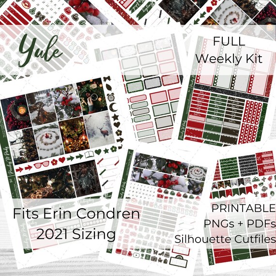Fits Erin Condren Vertical Novel Tea Simple Kit
