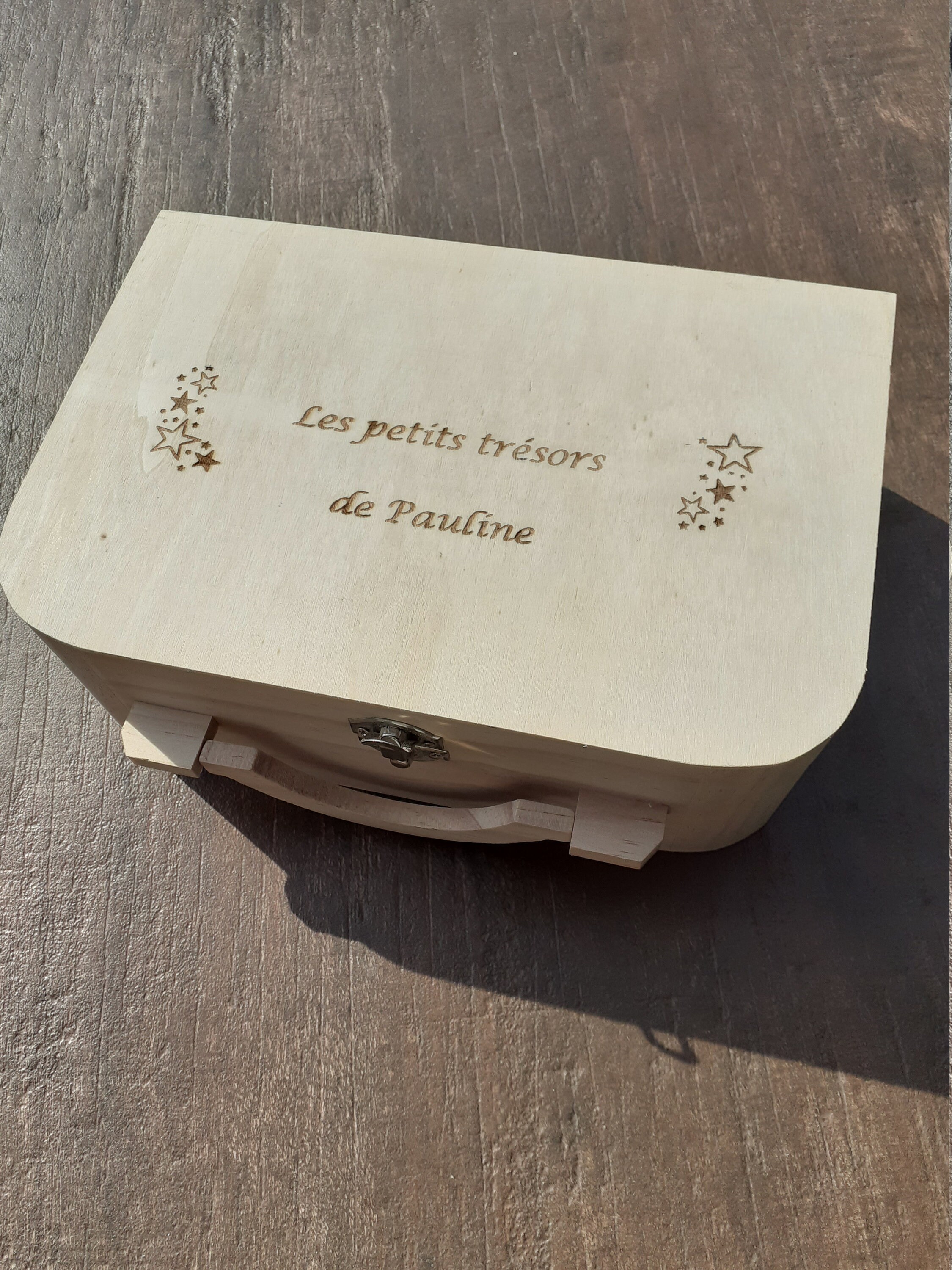 Valisette Pour Enfants en Bois Personnalisée