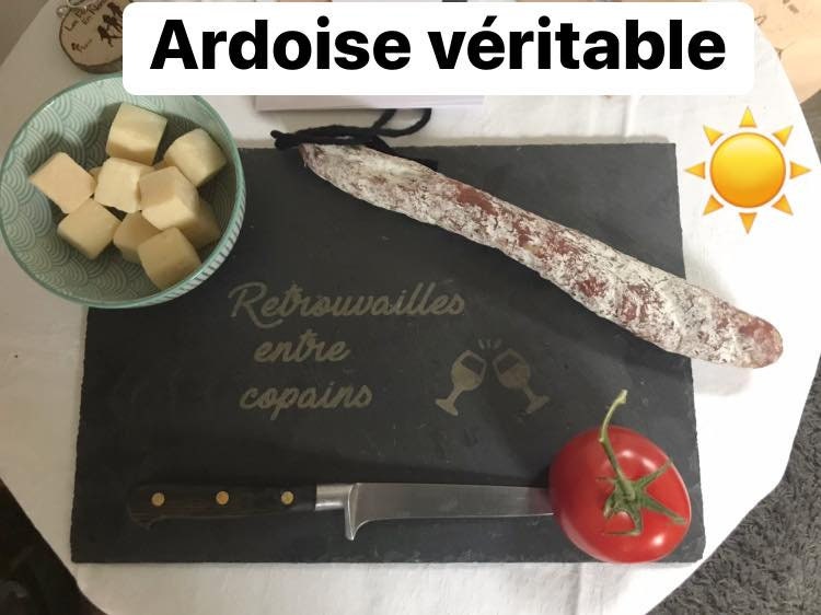 Ardoise Naturelle Gravée Personnalisée