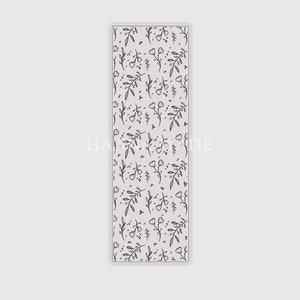 Vintage floral bookmark aesthetic, neutral image 4