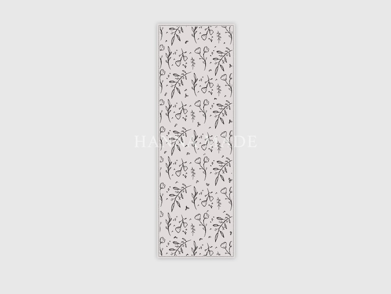 Vintage floral bookmark aesthetic, neutral image 4