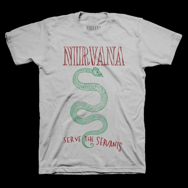 Nirvana T Shirt Serve The Servants Grey