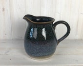 Ceramic Jug Reactive Blue Glazed