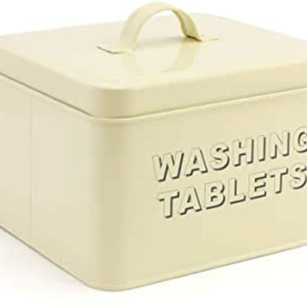 Washing Tablets Storage Container Laundry Room Organiser