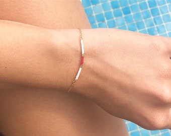 SUMMER Bracelet - Beach Bracelet - Simple Boho Bracelet for woman - Gift for women - Layered Bracelet - Delicate Bracelet - Beaded Bracelet
