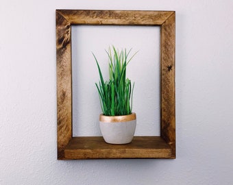 Plant Shelf - Framed Shelf - Wall Shelf - Hanging Shelf - Home Decor - Shelf - Plant Holder - Wall Decor - Succulent Shelf - Wall Art
