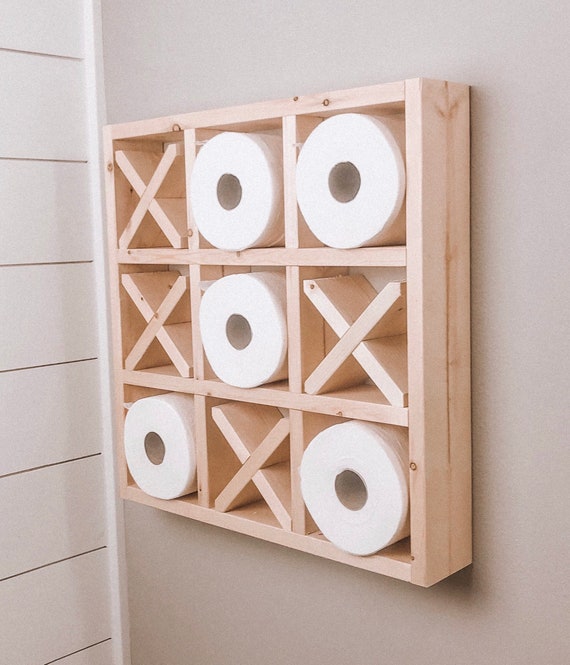 Tic tac toe toilet paper holder deals
