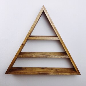 Triangle Shelf Shelf Shelves Triangle Wall Decor Succulent Shelf Succulent Shelves Modern Wall Decor Home Decor Wall Art image 3