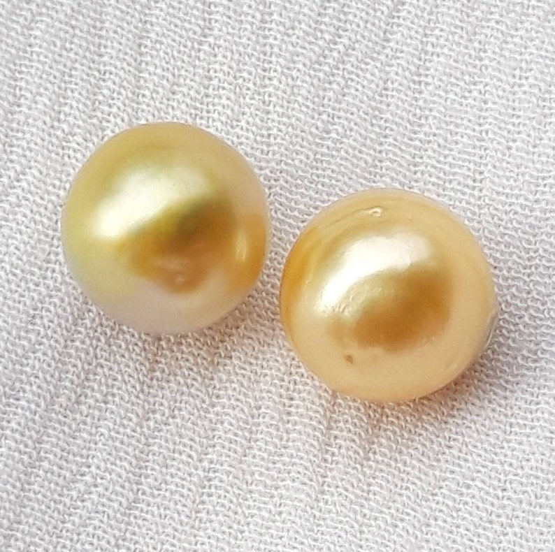 South Sea Pearl Yellow Baroque Loose Pearls. Jewelry Supply | Etsy